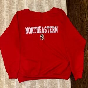 Northeastern University oversized crewneck sweatshirt